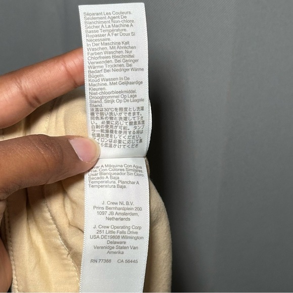 J. Crew Tan Button-Down Light Academia Flared Linen Blend Mini Skirt Size 12 - Picture 12 of 13